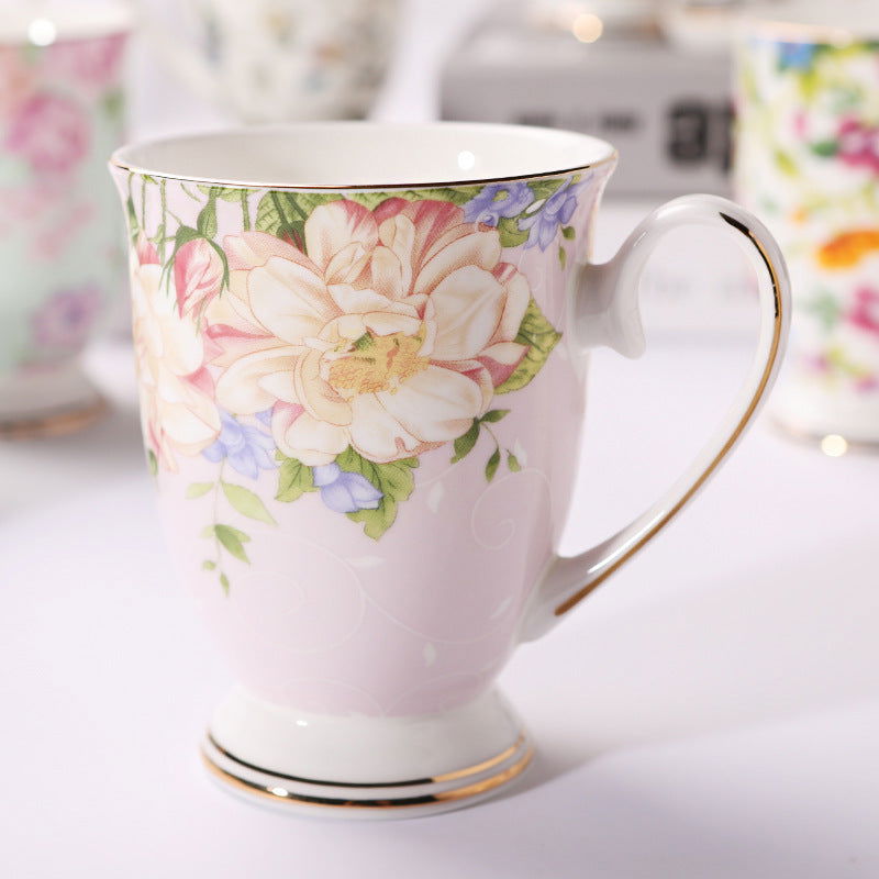 Household Creative Bone China Mark Office Cup - Walfos® Kitchenware