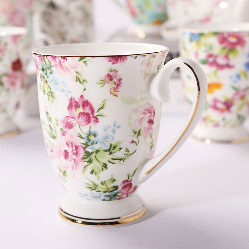 Household Creative Bone China Mark Office Cup - Walfos® Kitchenware
