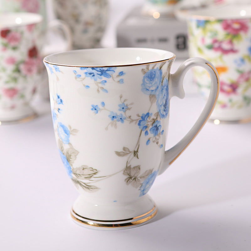Household Creative Bone China Mark Office Cup - Walfos® Kitchenware