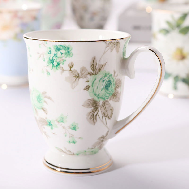 Household Creative Bone China Mark Office Cup - Walfos® Kitchenware