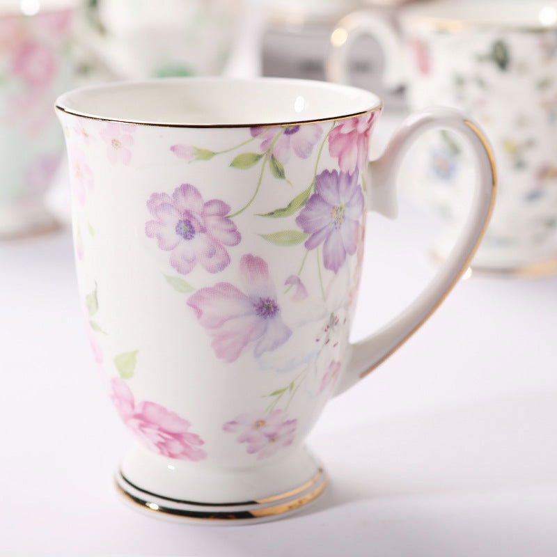 Household Creative Bone China Mark Office Cup - Walfos® Kitchenware