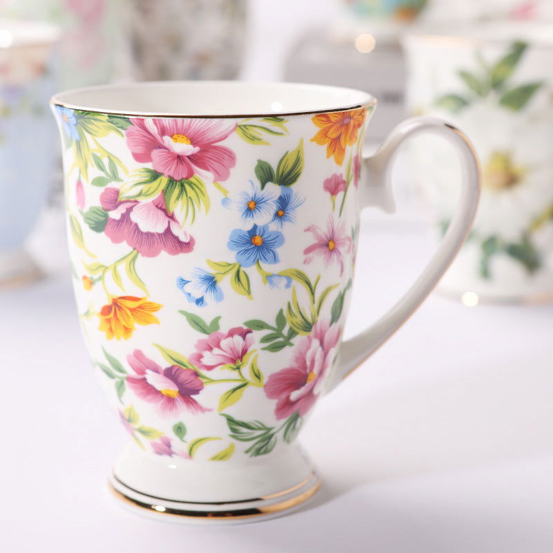 Household Creative Bone China Mark Office Cup - Walfos® Kitchenware