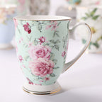 Household Creative Bone China Mark Office Cup - Walfos® Kitchenware