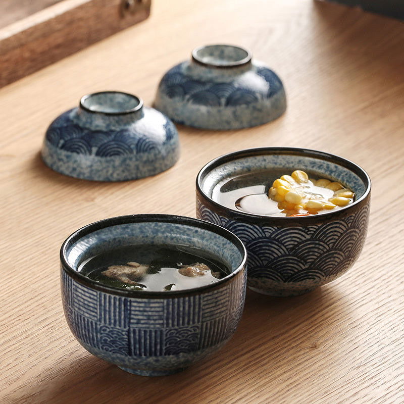 Household Dessert Japanese Ceramic Stew Bowl - Walfos® Kitchenware