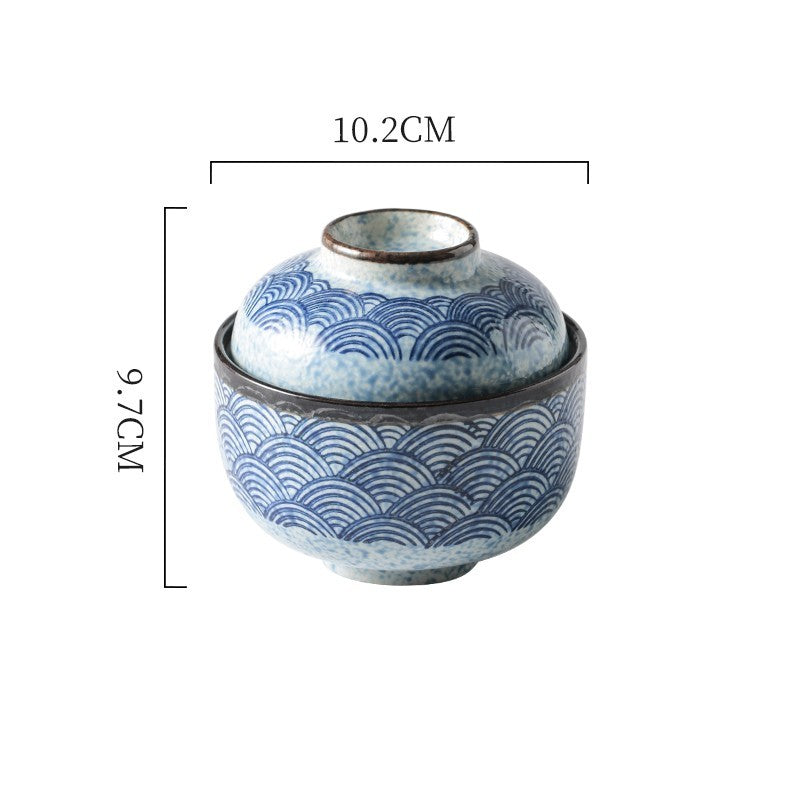 Household Dessert Japanese Ceramic Stew Bowl - Walfos® Kitchenware