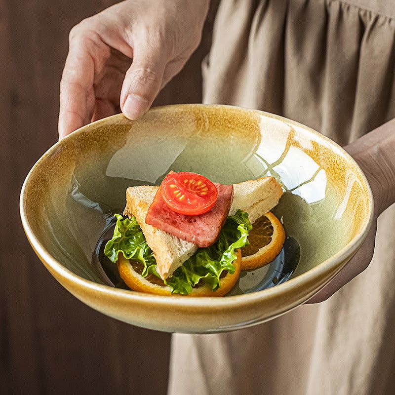 Household Japanese Retro Style Ceramic Bowl - Walfos® Kitchenware