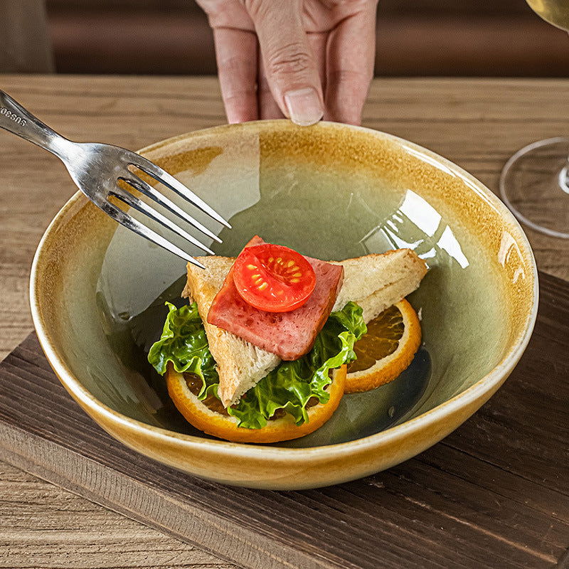 Household Japanese Retro Style Ceramic Bowl - Walfos® Kitchenware