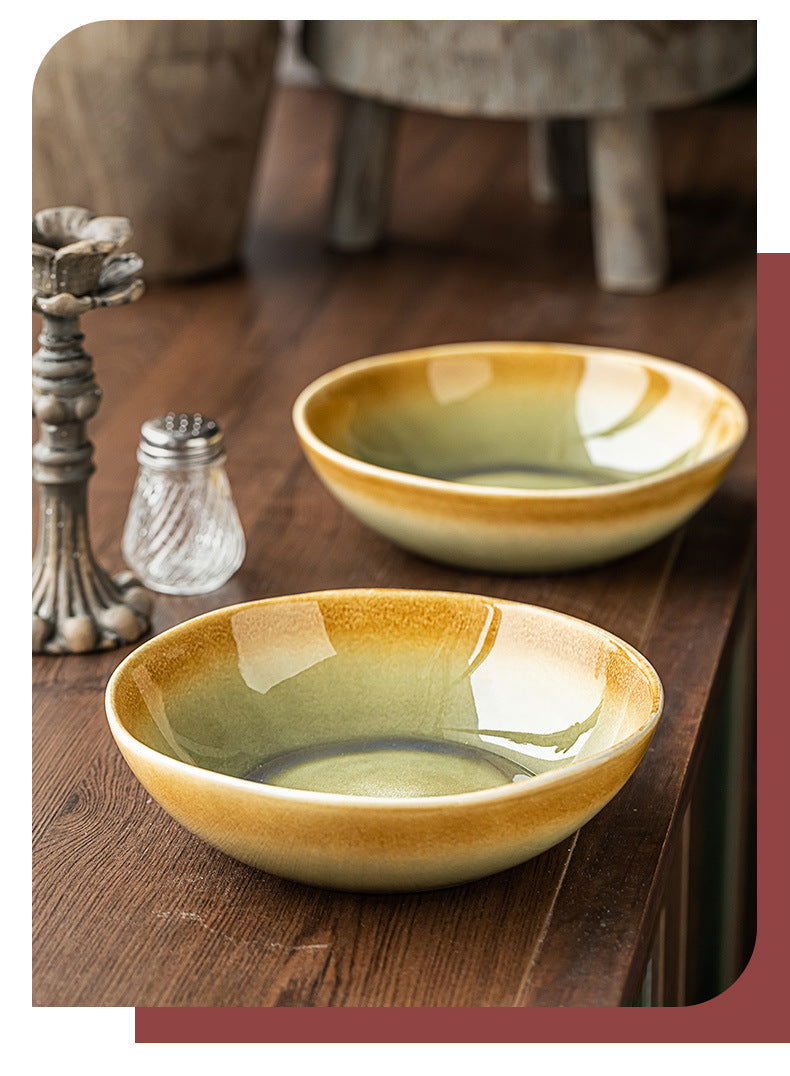 Household Japanese Retro Style Ceramic Bowl - Walfos® Kitchenware