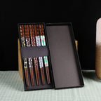 Household Japanese Style Heat Transfer Color Tortoise Shell Chopsticks - Walfos® Kitchenware
