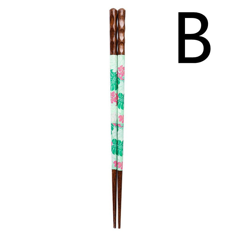 Household Japanese Style Heat Transfer Color Tortoise Shell Chopsticks - Walfos® Kitchenware