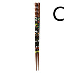 Household Japanese Style Heat Transfer Color Tortoise Shell Chopsticks - Walfos® Kitchenware