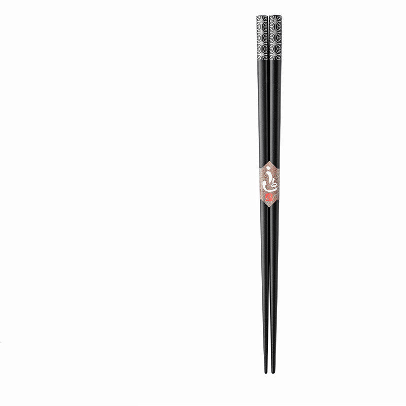 Household Japanese Style Pointed Solid Wood Chopsticks - Walfos® Kitchenware