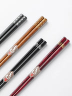Household Japanese Style Pointed Solid Wood Chopsticks - Walfos® Kitchenware