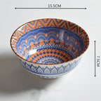 Household Japanese Underglaze Ceramic Rice Bowl - Walfos® Kitchenware