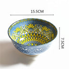 Household Japanese Underglaze Ceramic Rice Bowl - Walfos® Kitchenware