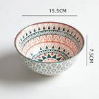 Household Japanese Underglaze Ceramic Rice Bowl - Walfos® Kitchenware