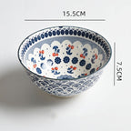 Household Japanese Underglaze Ceramic Rice Bowl - Walfos® Kitchenware