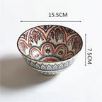 Household Japanese Underglaze Ceramic Rice Bowl - Walfos® Kitchenware