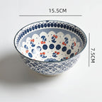 Household Japanese Underglaze Ceramic Rice Bowl - Walfos® Kitchenware