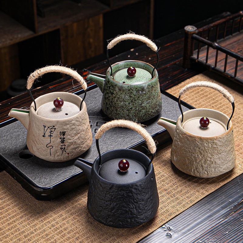 Household Retro Japanese Kung Fu Tea Set Single Pot - Walfos® Kitchenware