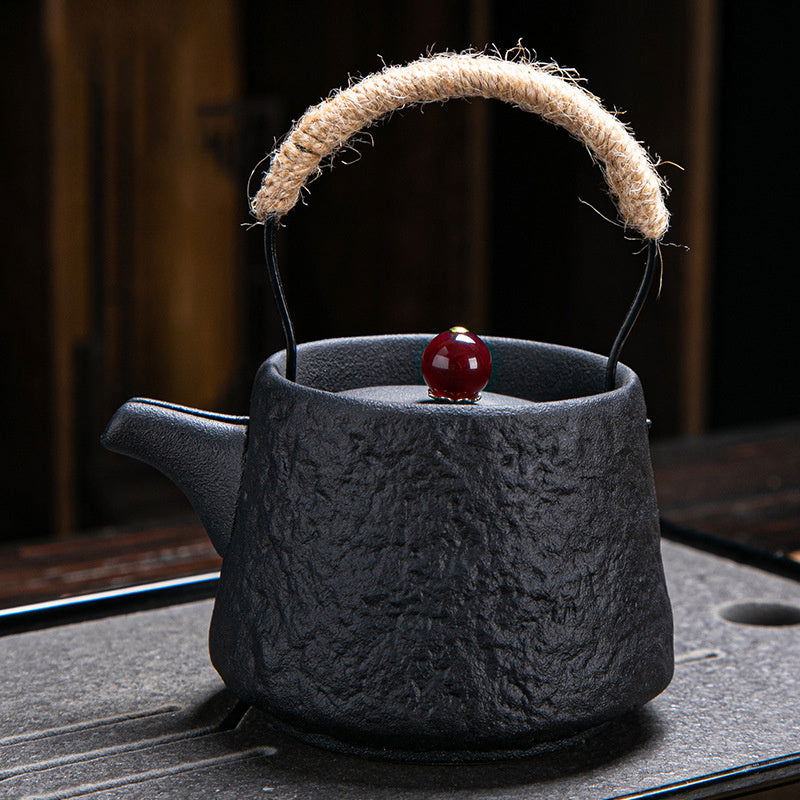 Household Retro Japanese Kung Fu Tea Set Single Pot - Walfos® Kitchenware