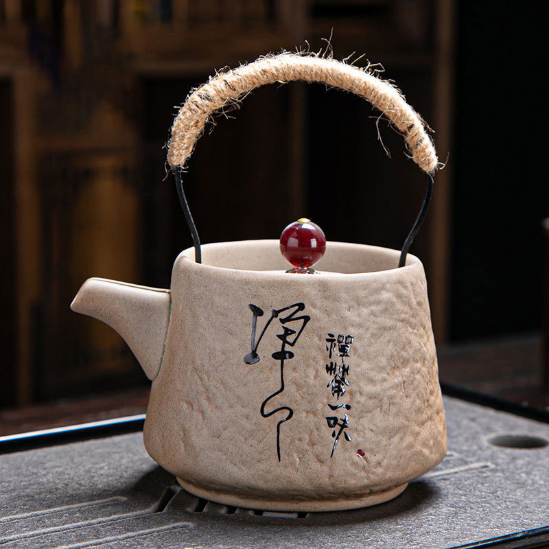 Household Retro Japanese Kung Fu Tea Set Single Pot - Walfos® Kitchenware