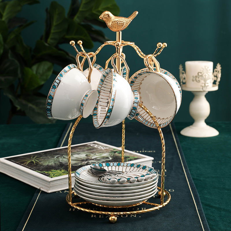 Household Simple Bone China Tea Set - Walfos® Kitchenware