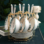 Household Simple Bone China Tea Set - Walfos® Kitchenware