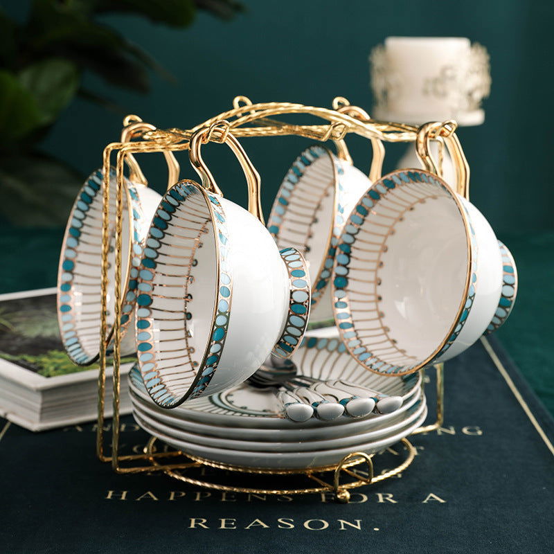 Household Simple Bone China Tea Set - Walfos® Kitchenware