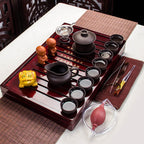 Household Tea Set, Ceramic Purple Sand Tea Brewing Set - Walfos® Kitchenware