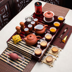 Household Tea Set, Ceramic Purple Sand Tea Brewing Set - Walfos® Kitchenware