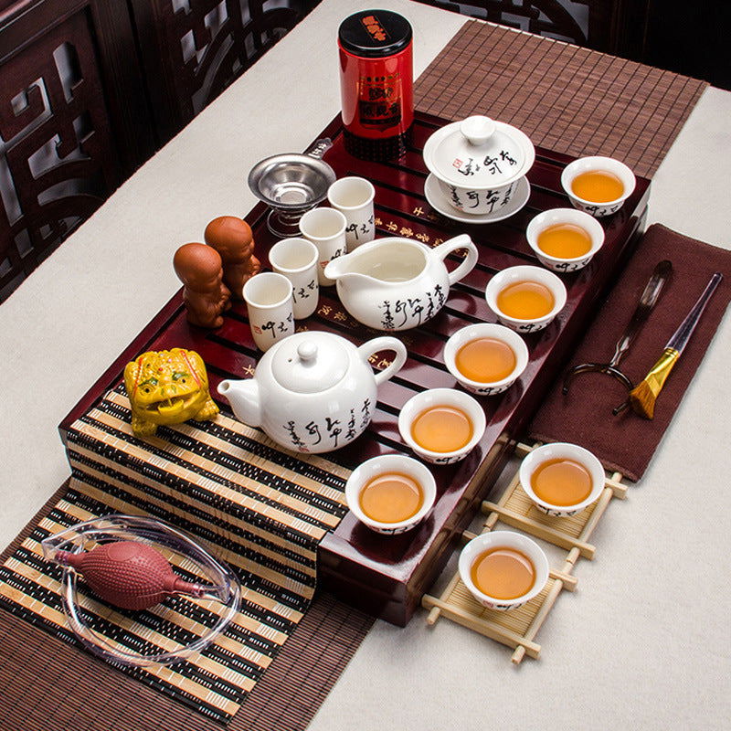 Household Tea Set, Ceramic Purple Sand Tea Brewing Set - Walfos® Kitchenware
