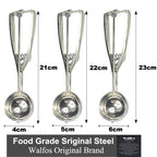 Ice Cream Spoon Kitchen Tools 3 Size Stainless Steel Spring Handle Mash Potato Watermelon Ball Scoop Home Kitchen Accessories - Walfos® Kitchenware