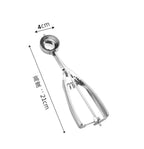 Ice Cream Spoon Kitchen Tools 3 Size Stainless Steel Spring Handle Mash Potato Watermelon Ball Scoop Home Kitchen Accessories - Walfos® Kitchenware