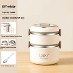 Insulated Stainless Steel 304 Food Grade Office Worker Compartment Japanese Double Deck And Multi-layer Bento Box - Walfos® Kitchenware