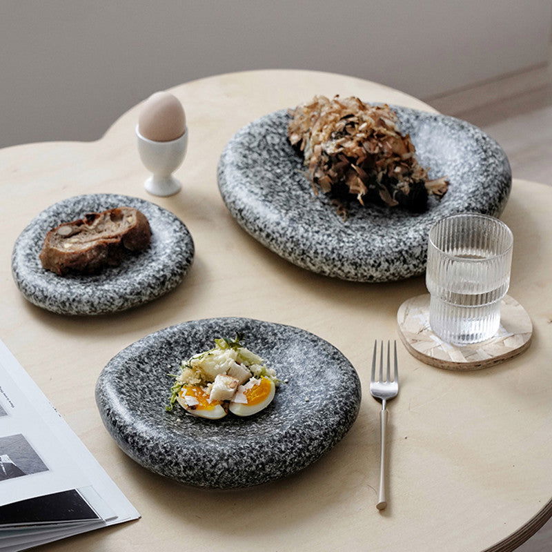 Irregular Ceramic Plate Japanese Creative - Walfos® Kitchenware