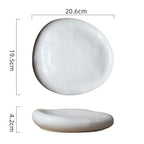 Irregular Ceramic Plate Japanese Creative - Walfos® Kitchenware