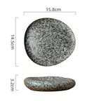 Irregular Ceramic Plate Japanese Creative - Walfos® Kitchenware