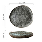 Irregular Ceramic Plate Japanese Creative - Walfos® Kitchenware