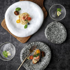 Irregular Ceramic Plate Japanese Creative Dinner Plate - Walfos® Kitchenware