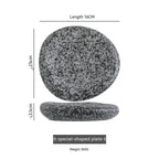 Irregular Ceramic Plate Japanese Creative Dinner Plate - Walfos® Kitchenware