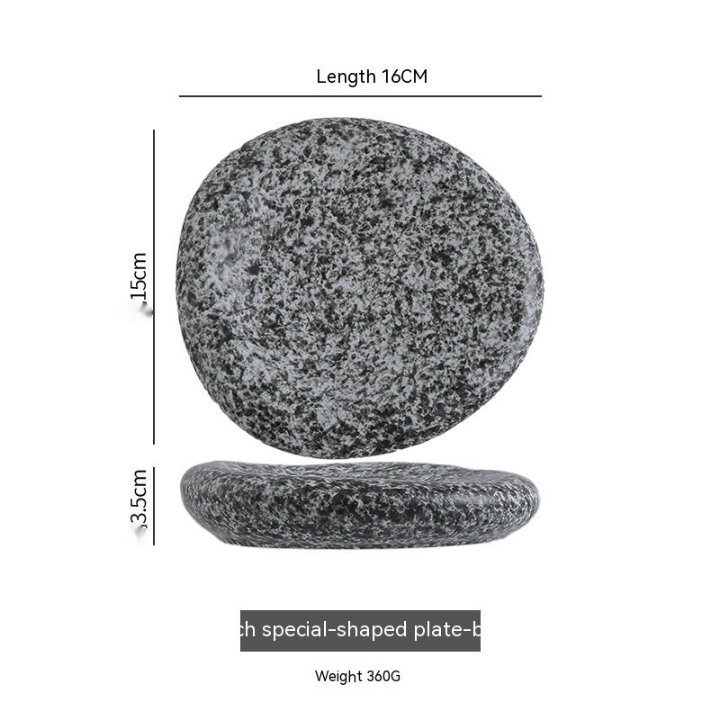 Irregular Ceramic Plate Japanese Creative Dinner Plate - Walfos® Kitchenware