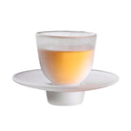 Japanese-style Atomized Glass Tea Cup Plate Combination - Walfos® Kitchenware