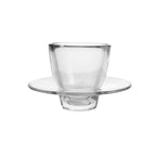Japanese-style Atomized Glass Tea Cup Plate Combination - Walfos® Kitchenware