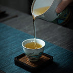 Japanese-style Ceramic Antique Stone Celadon Glaze Fu Rushan Tea Cup - Walfos® Kitchenware