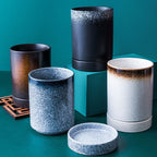Japanese-style Ceramic Chopsticks Holder Household Tableware Storage Box - Walfos® Kitchenware