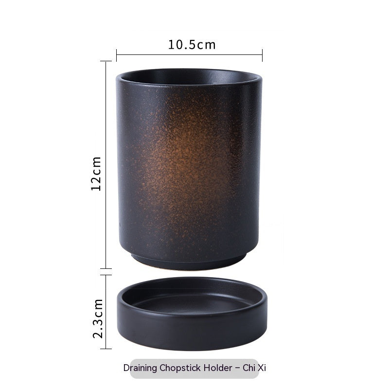 Japanese-style Ceramic Chopsticks Holder Household Tableware Storage Box - Walfos® Kitchenware