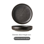 Japanese-style Ceramic Dinner Plate Home Creative Noodles With Soy Sauce Retro Tableware - Walfos® Kitchenware