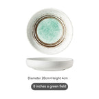 Japanese-style Ceramic Dinner Plate Home Creative Noodles With Soy Sauce Retro Tableware - Walfos® Kitchenware