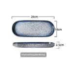 Japanese-style Ceramic Rectangular Western Cuisine Plate Sushi Plate - Walfos® Kitchenware